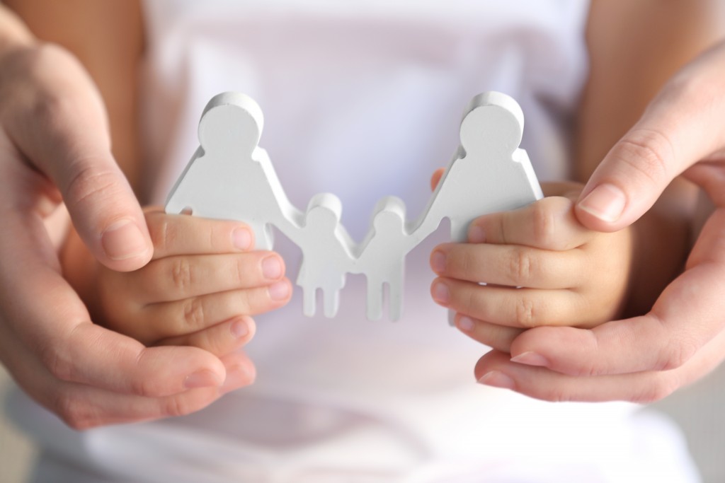 Holding a family model adoption concept
