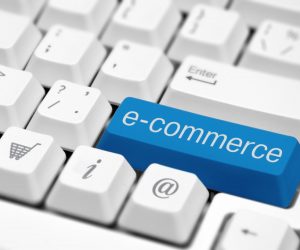 e-commerce on a keyboard