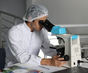 researcher working